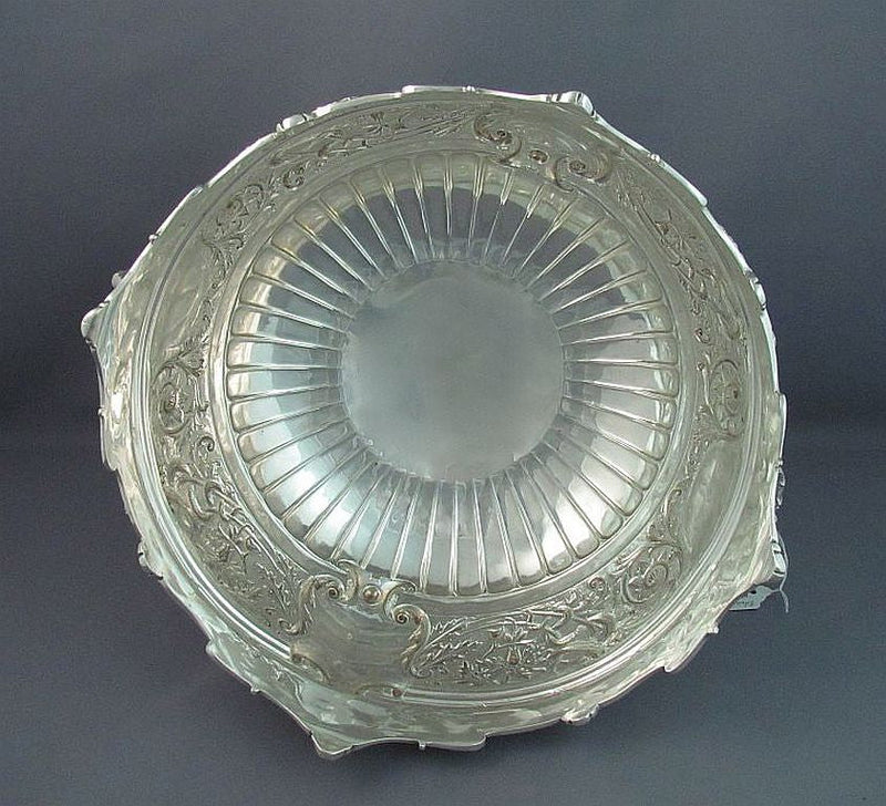 Edwardian Sterling Silver Monteith Bowl - JH Tee Antiques