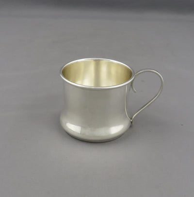 Poul Petersen Silver Christening Mug - JH Tee Antiques