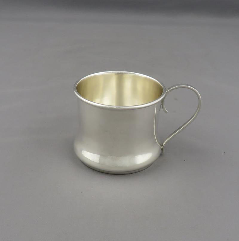 Poul Petersen Silver Christening Mug - JH Tee Antiques