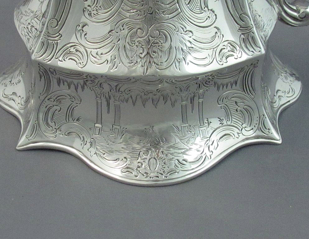 Victorian Sterling Silver Bachelor Teapot - JH Tee Antiques
