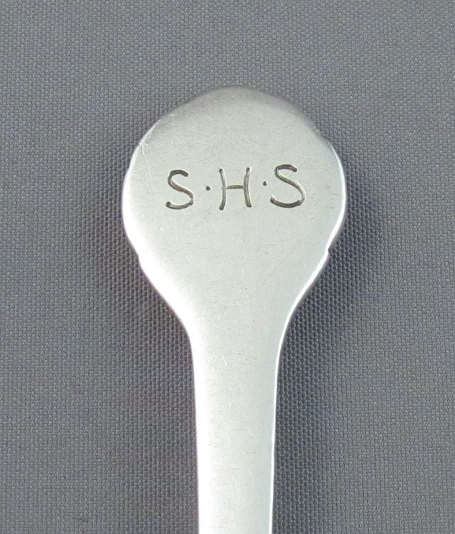 Set of Ten Evald Nielsen Silver Coffee Spoons - JH Tee Antiques