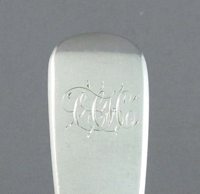 Pair of Canadian Silver Salt Spoons Halifax - JH Tee Antiques