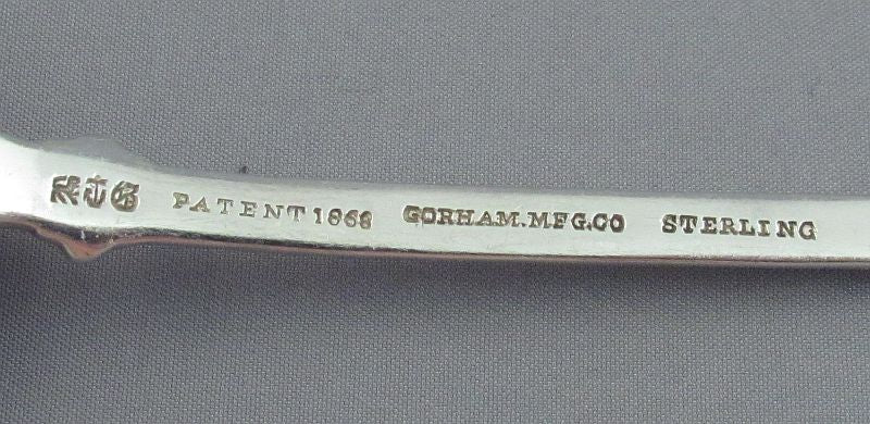 Gorham Ivy Pattern Sterling Berry Spoon - JH Tee Antiques