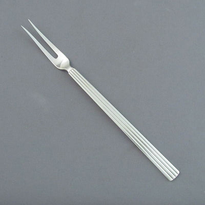 Georg Jensen Bernadotte Sterling Cold Cut Fork - JH Tee Antiques