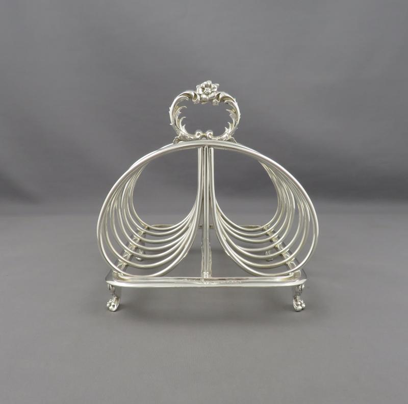 Benjamin Smith Silver Toast Rack - JH Tee Antiques