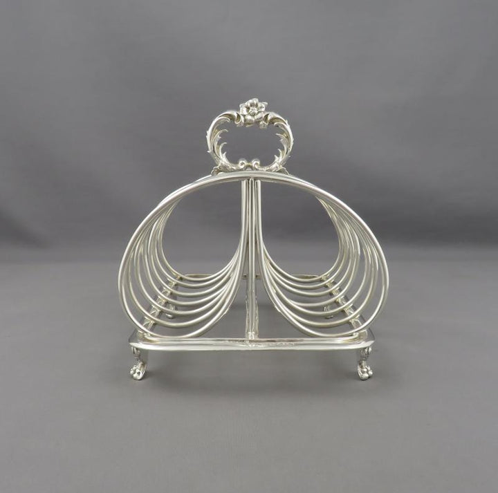 Benjamin Smith Silver Toast Rack - JH Tee Antiques