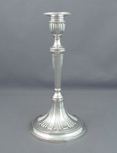 Continental Silver Candlesticks - JH Tee Antiques