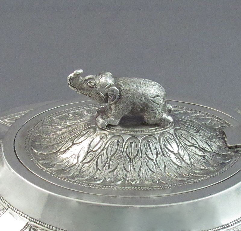 Antique Burmese Silver Tea Set - JH Tee Antiques