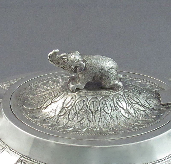 Antique Burmese Silver Tea Set - JH Tee Antiques