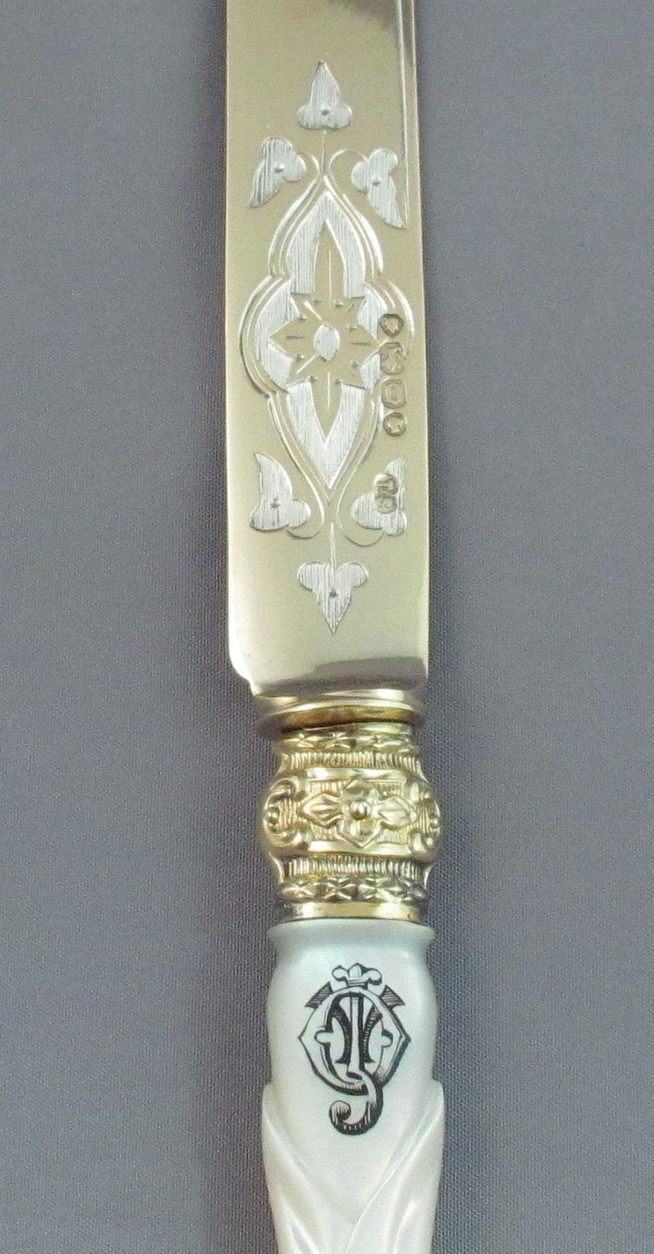 Victorian Sterling Silver Christening Set - JH Tee Antiques
