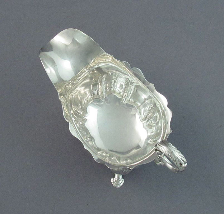 Pair of Sterling Silver Sauce Boats - JH Tee Antiques