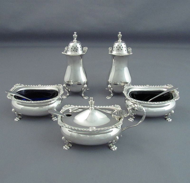 Birks Sterling Silver Condiment Set - JH Tee Antiques