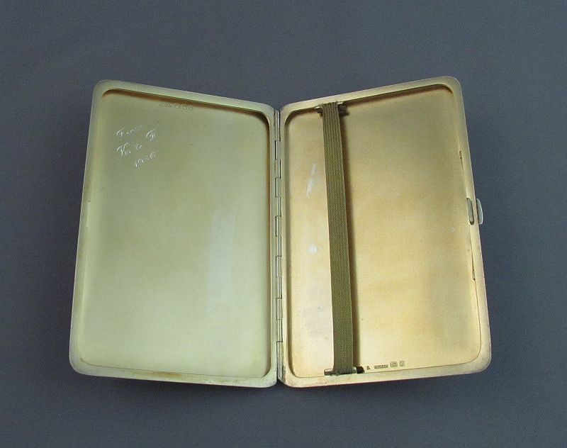 Sampson Mordan Sterling Silver Cigarette Case - JH Tee Antiques