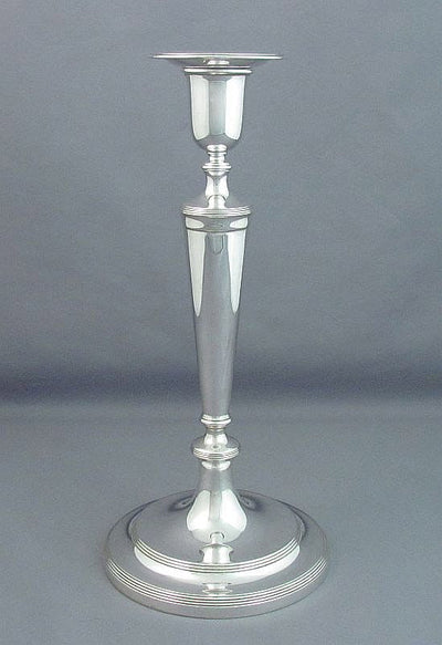 Pair of Sterling Silver Candlesticks by Tiffany - JH Tee Antiques