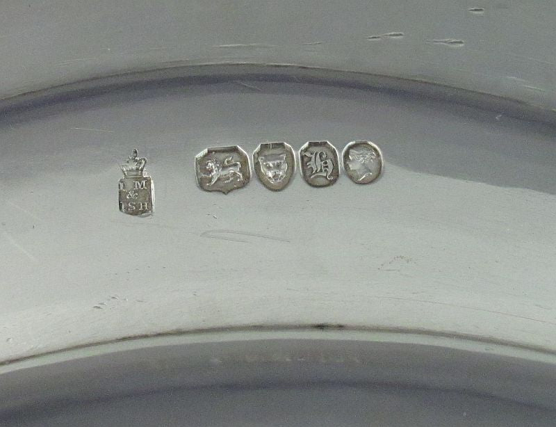 Mortimer and Hunt Sterling Silver Meat Platter - JH Tee Antiques