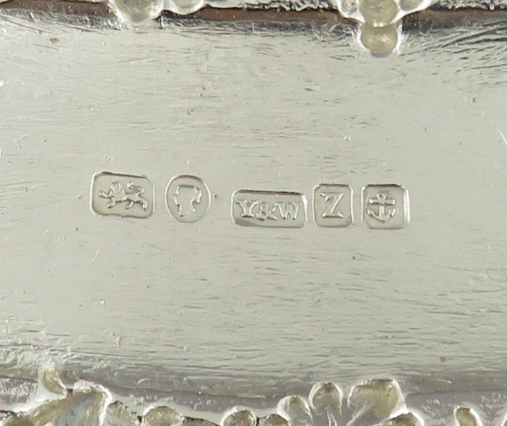 Victorian Silver Decanter Label for Sherry - JH Tee Antiques