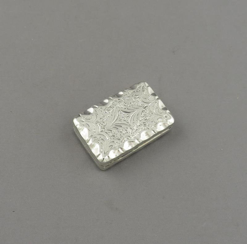 George III Sterling Silver Vinaigrette - JH Tee Antiques