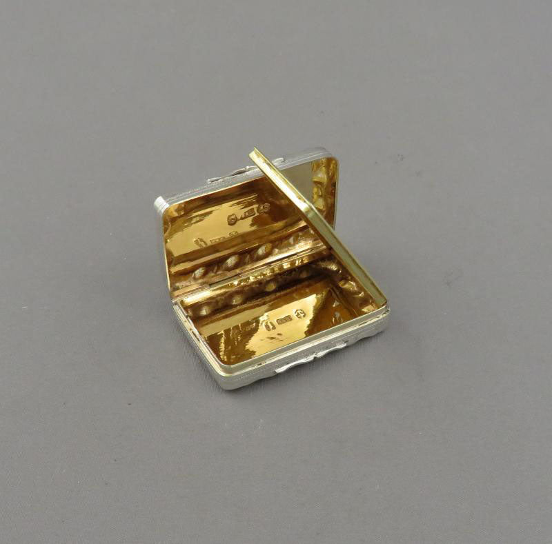 George III Sterling Silver Vinaigrette - JH Tee Antiques