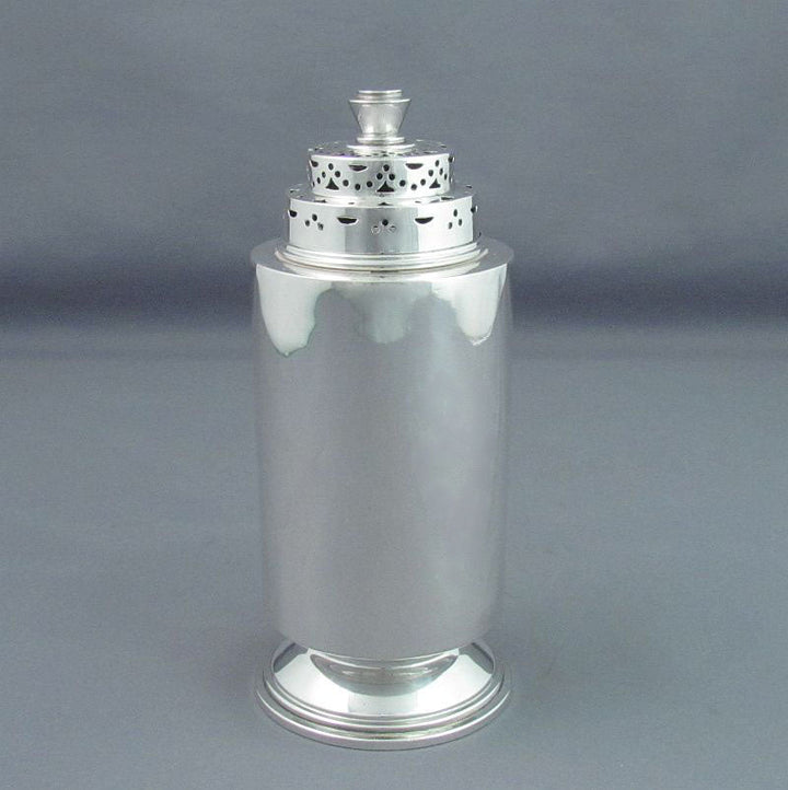 Art Deco Sterling Silver Sugar Caster - JH Tee Antiques