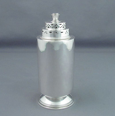 Art Deco Sterling Silver Sugar Caster - JH Tee Antiques