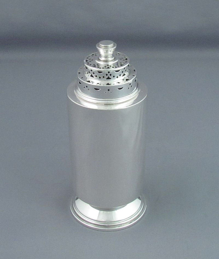 Art Deco Sterling Silver Sugar Caster - JH Tee Antiques