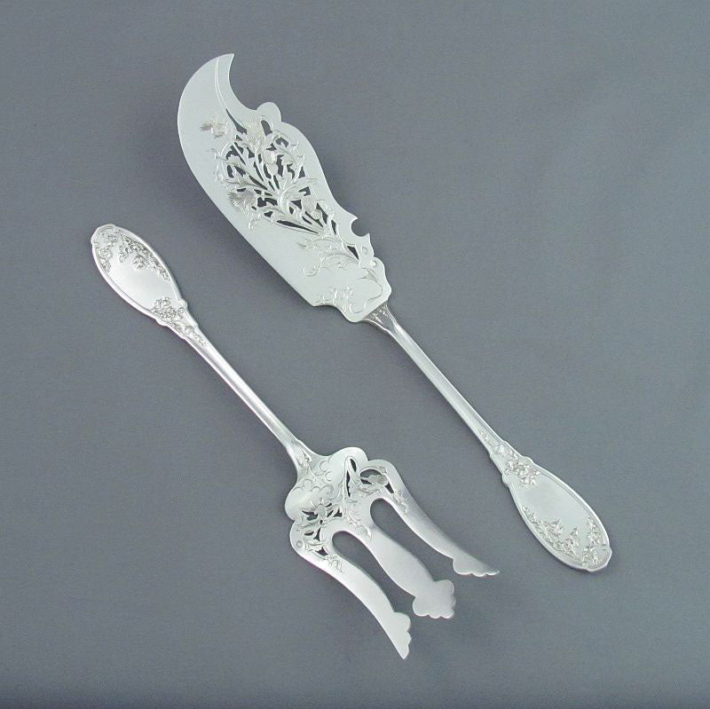 French Silver Fish Servers - JH Tee Antiques