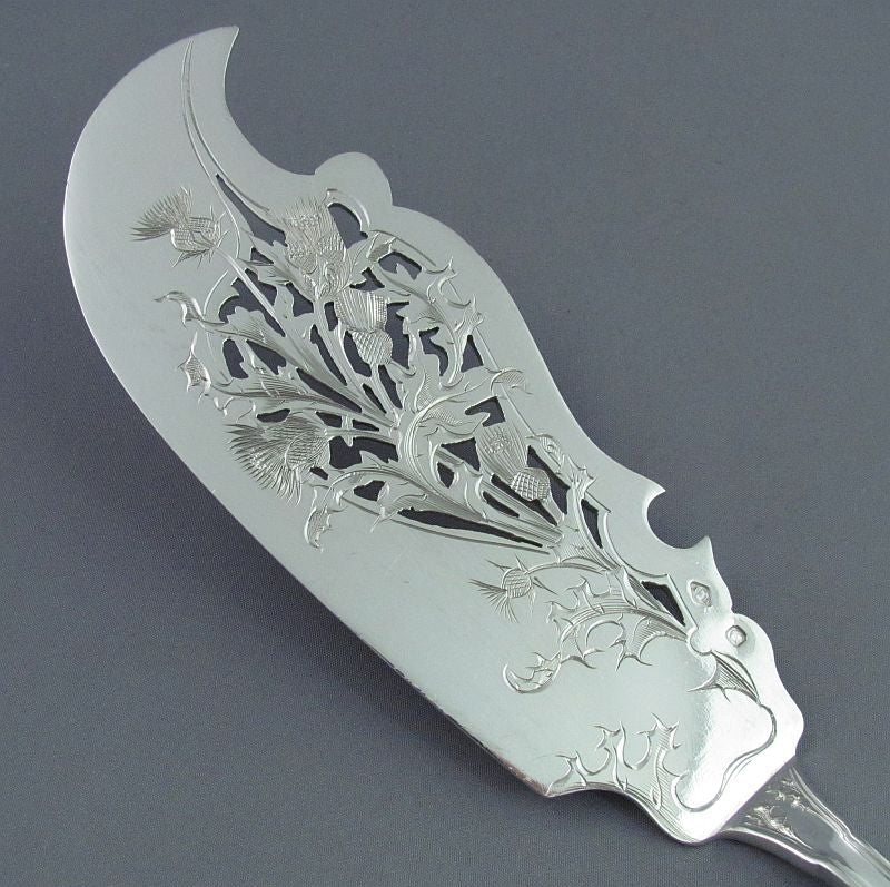 French Silver Fish Servers - JH Tee Antiques