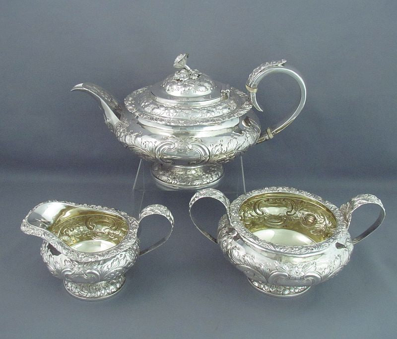 George IV Silver Tea Set - JH Tee Antiques