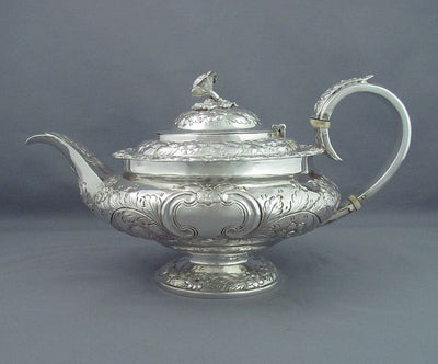 George IV Silver Tea Set - JH Tee Antiques