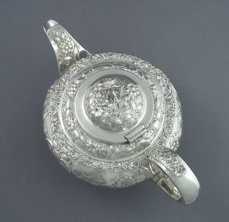 George IV Silver Tea Set - JH Tee Antiques