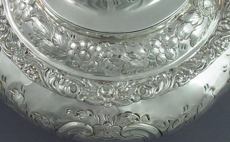 George IV Silver Tea Set - JH Tee Antiques