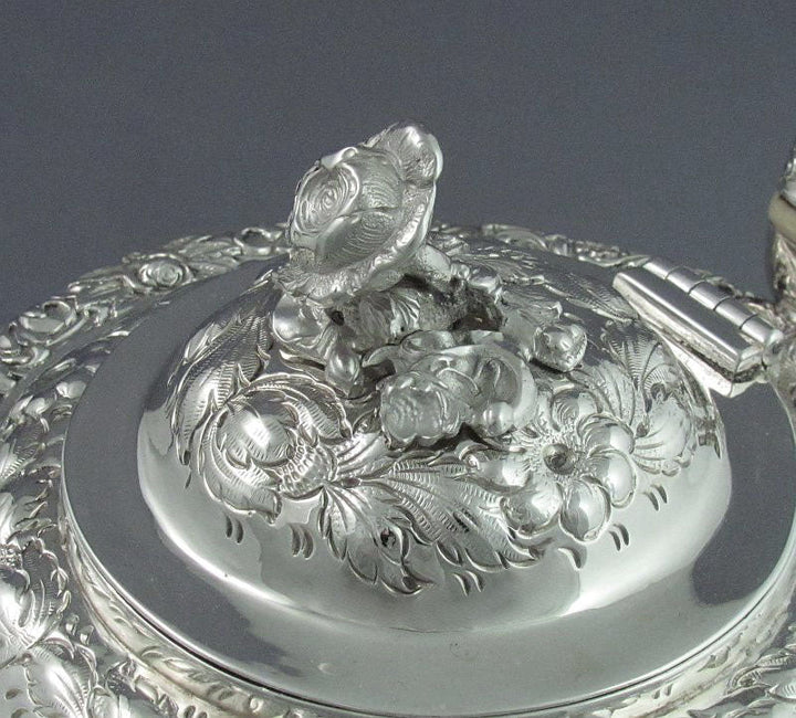 George IV Silver Tea Set - JH Tee Antiques