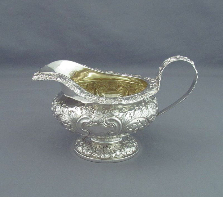 George IV Silver Tea Set - JH Tee Antiques