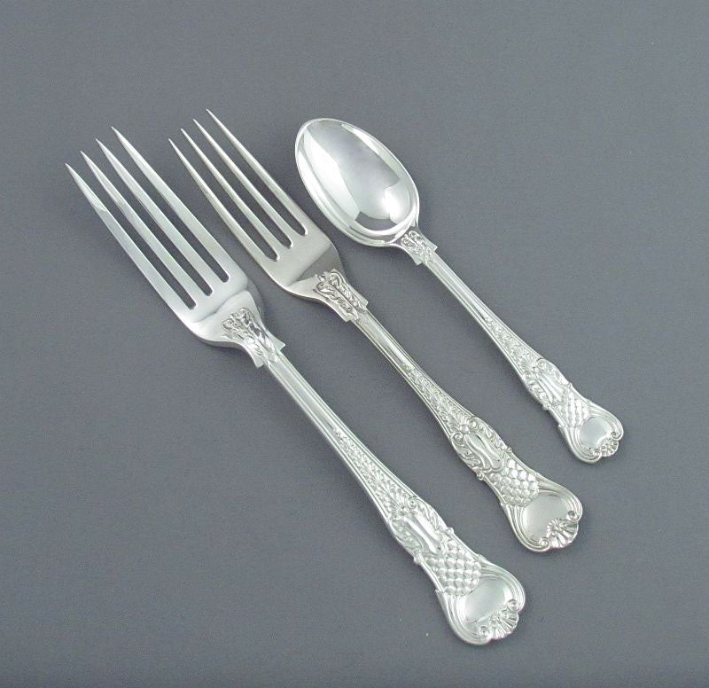 Coburg Pattern Silver Flatware - JH Tee Antiques