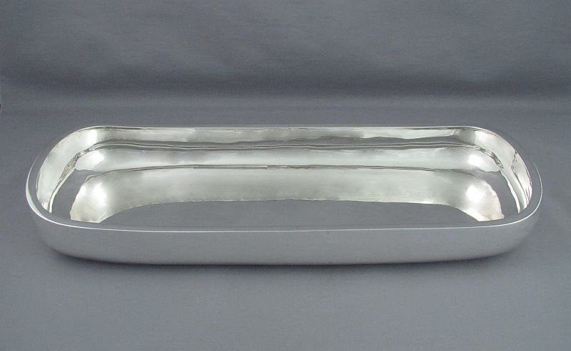 Modernist Sterling Silver Jardiniere - JH Tee Antiques