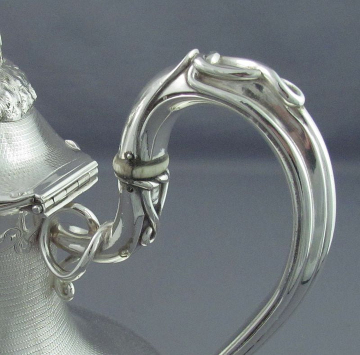 Massive French Sterling Silver Tea Service - JH Tee Antiques