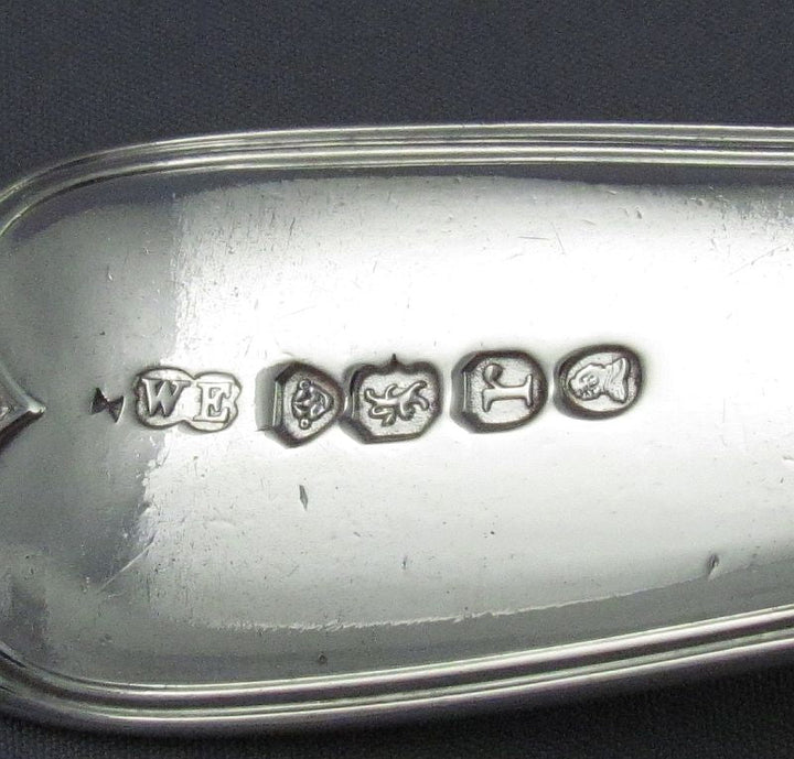 Fiddle Thread Pattern Silver Gravy Ladles - JH Tee Antiques