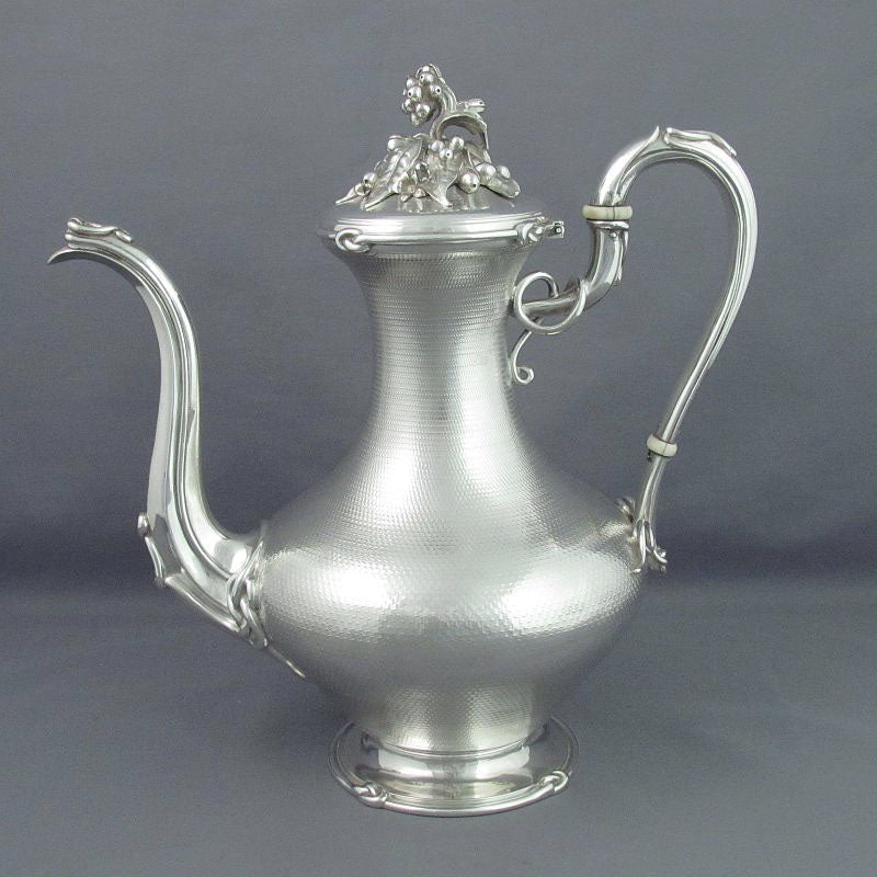 Massive French Sterling Silver Tea Service - JH Tee Antiques