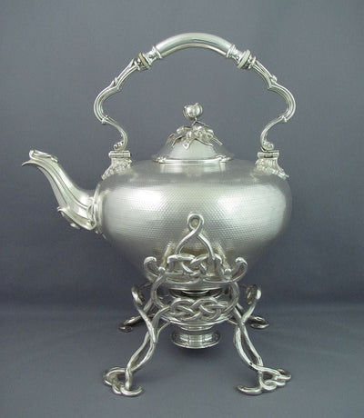 Massive French Sterling Silver Tea Service - JH Tee Antiques