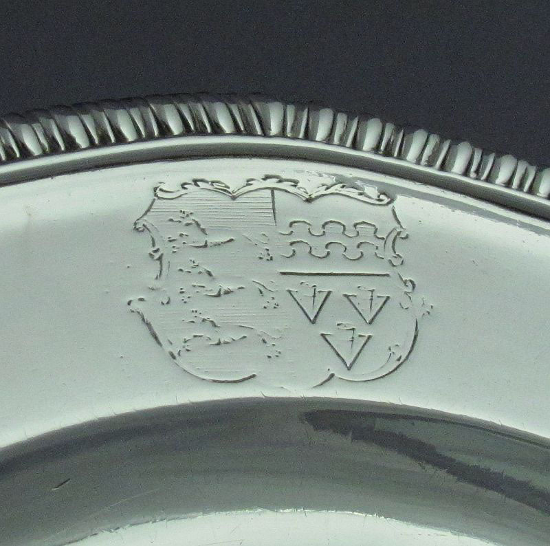 George III Silver Dinner Plate - JH Tee Antiques