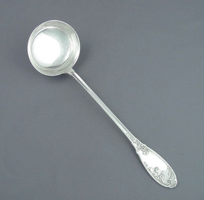 French Silver Soup Ladle - JH Tee Antiques