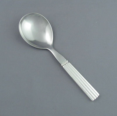 Georg Jensen Bernadotte Pattern Serving Spoon - JH Tee Antiques