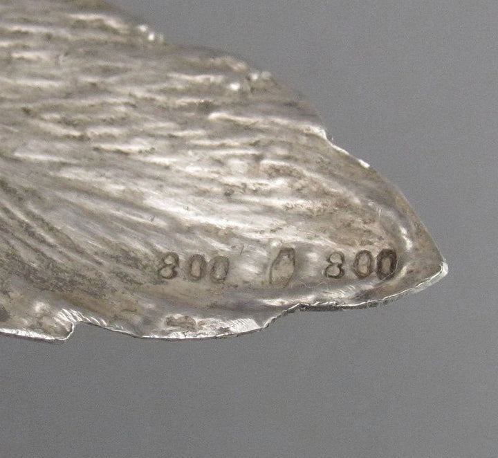 Pair of Silver Fighting Cocks - JH Tee Antiques
