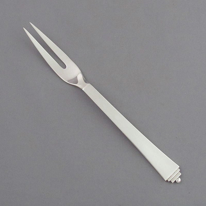 Georg Jensen Pyramid Pattern Meat Fork - JH Tee Antiques