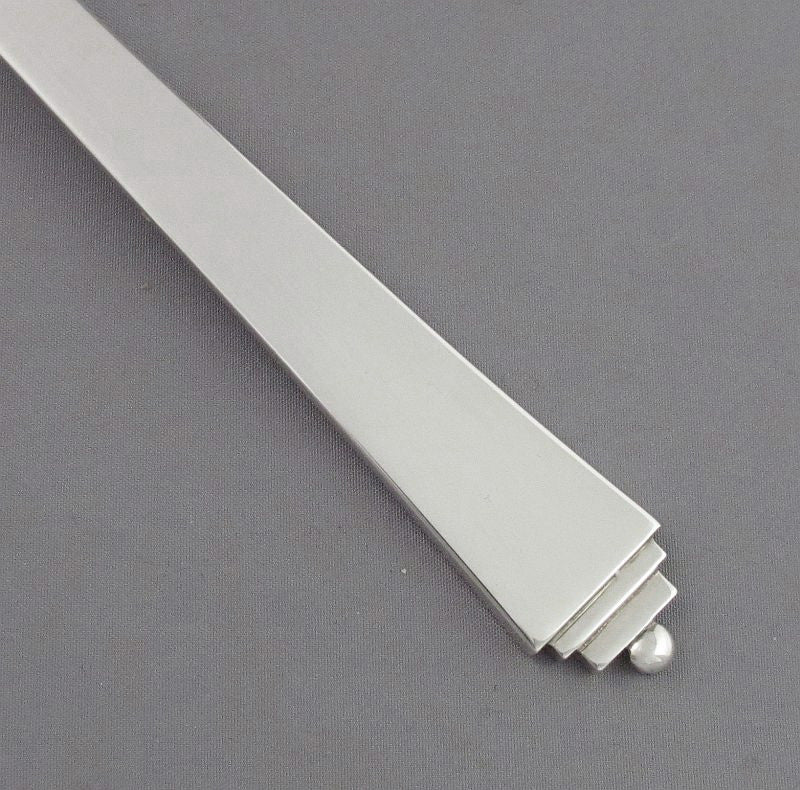Georg Jensen Pyramid Pattern Meat Fork - JH Tee Antiques