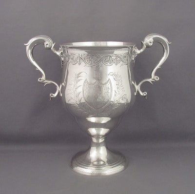 Large George III Irish Silver Loving Cup - JH Tee Antiques