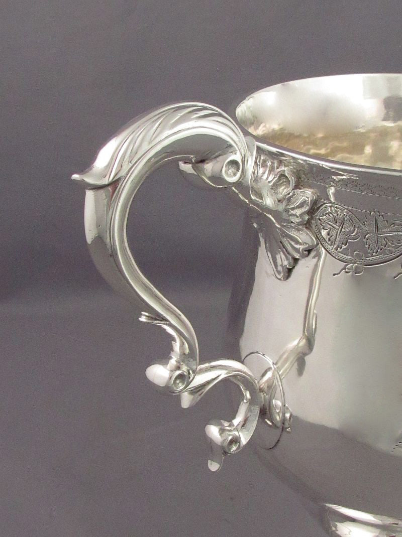 Large George III Irish Silver Loving Cup - JH Tee Antiques