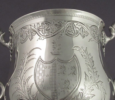 Large George III Irish Silver Loving Cup - JH Tee Antiques