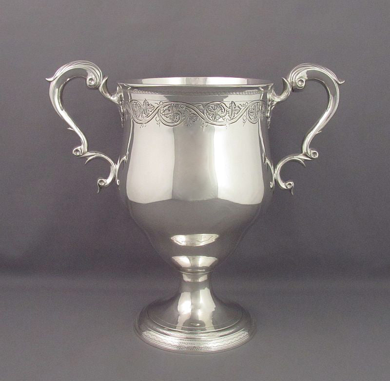 Large George III Irish Silver Loving Cup - JH Tee Antiques