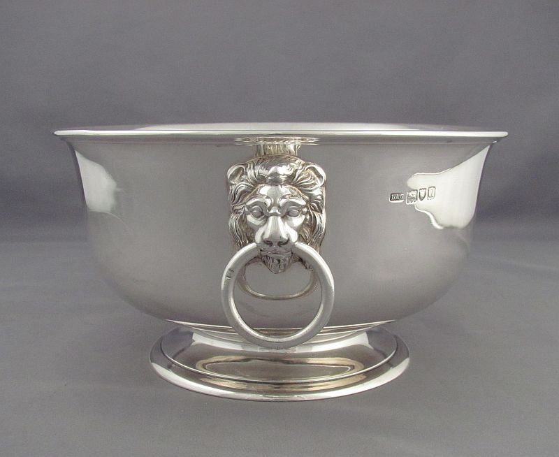 Pair of English Sterling Silver Rose Bowls - JH Tee Antiques